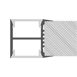 Installation led strips alluminium profile LLP-SH02-03