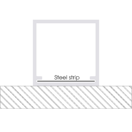 Installation led strips profile