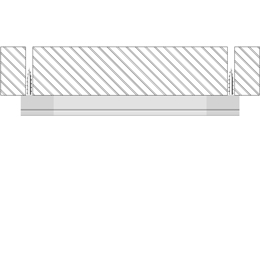 Installation led strips alluminium profile LLP-SL12-16