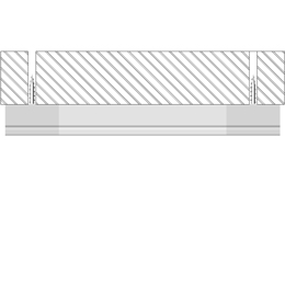 Installation led strips alluminium profile LLP-SL08-03
