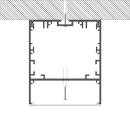 Montaggio profilo in alluminio per strisce led PR-CL04-18