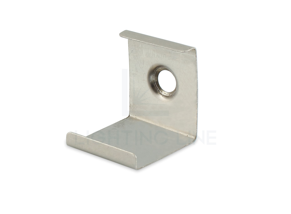 Mounting clip for corner AN02-08 and AN03-08 aluminium profile LLM-ES05-M