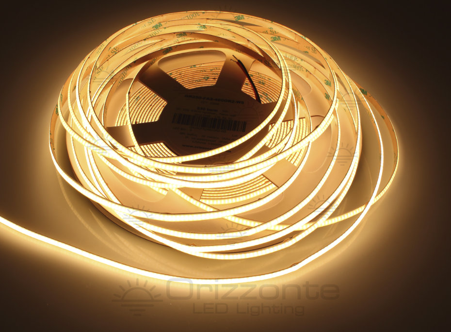 Ruban led COB 24V IP20 2500-2700K 480led/m
