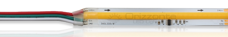 Striscia led COB 24V IP20 3000K 320led/m F52-Co300-360OR2