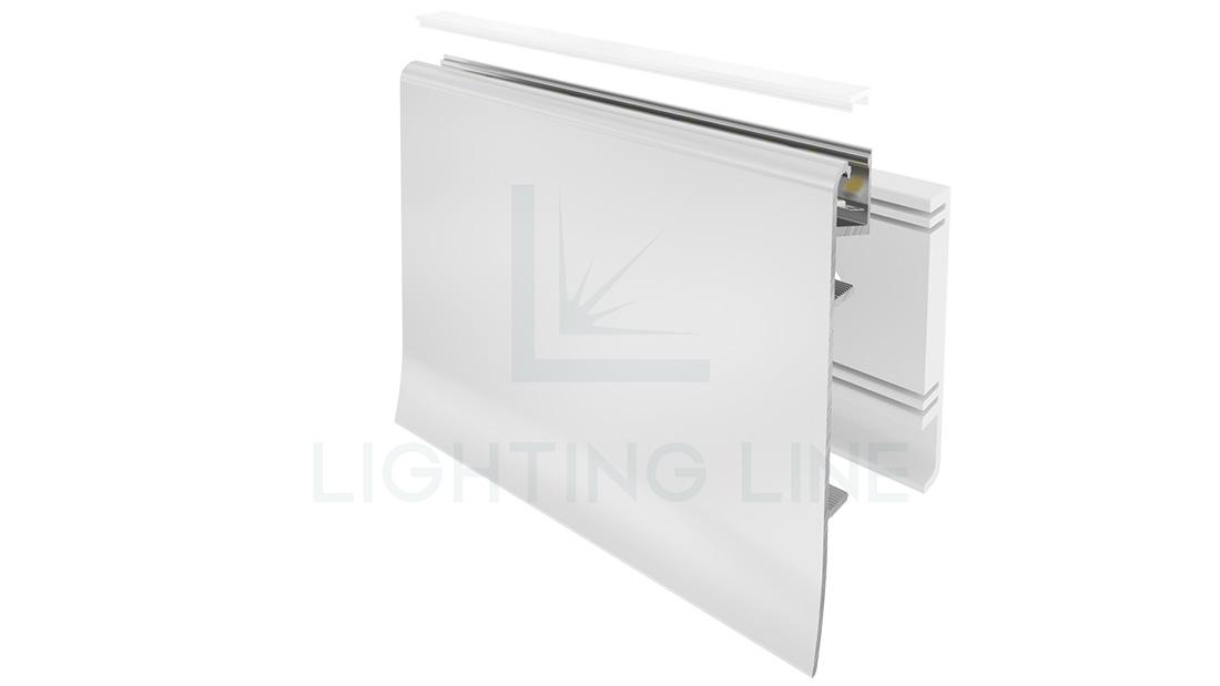 Led strips alluminium profile LLP-BB01-02-S2