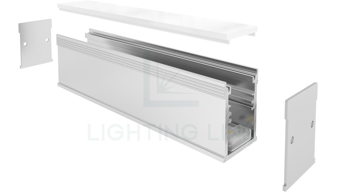 Led strips alluminium profile LLP-FL02-21-S2
