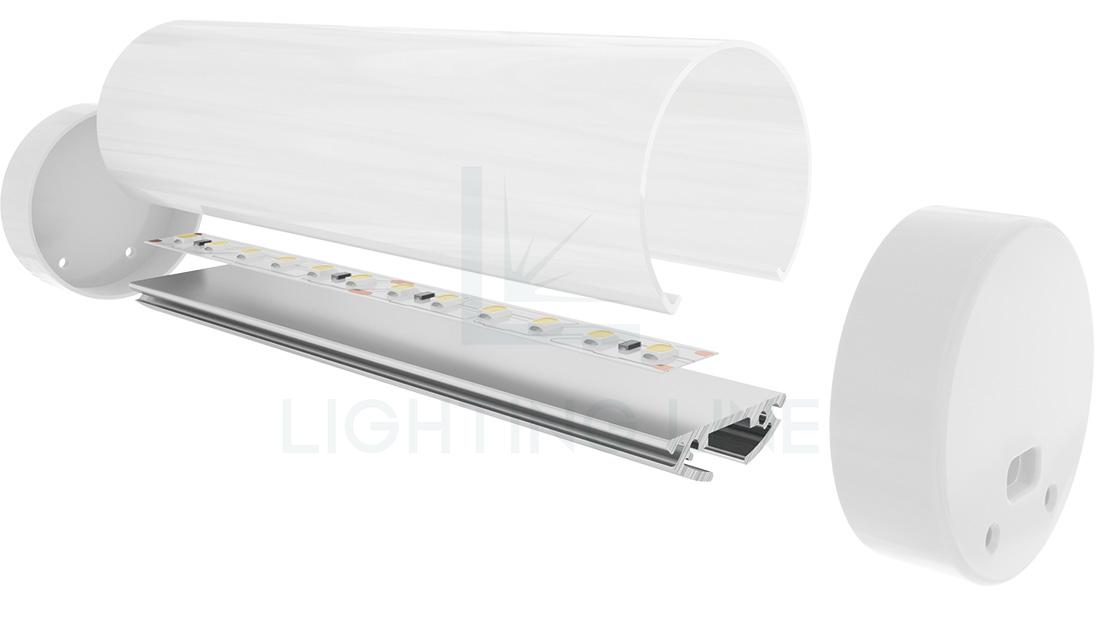 Led strips alluminium profile LLP-NE01-14-S2