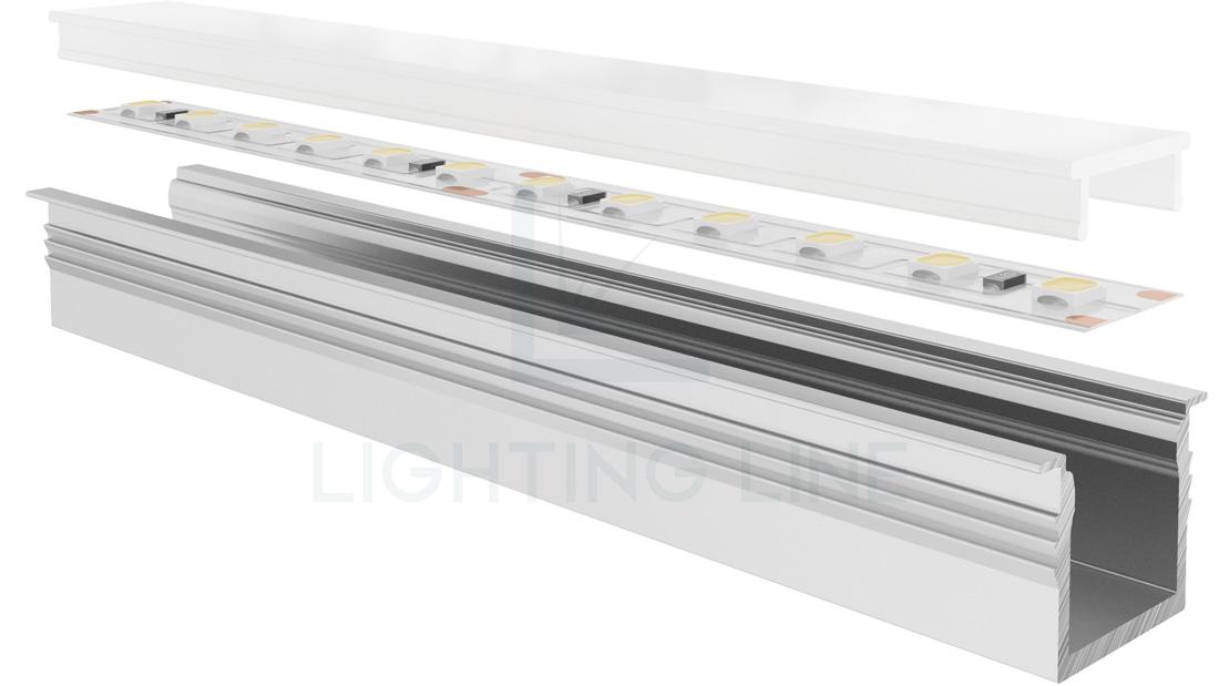 Led strips alluminium profile LLP-RE11-16