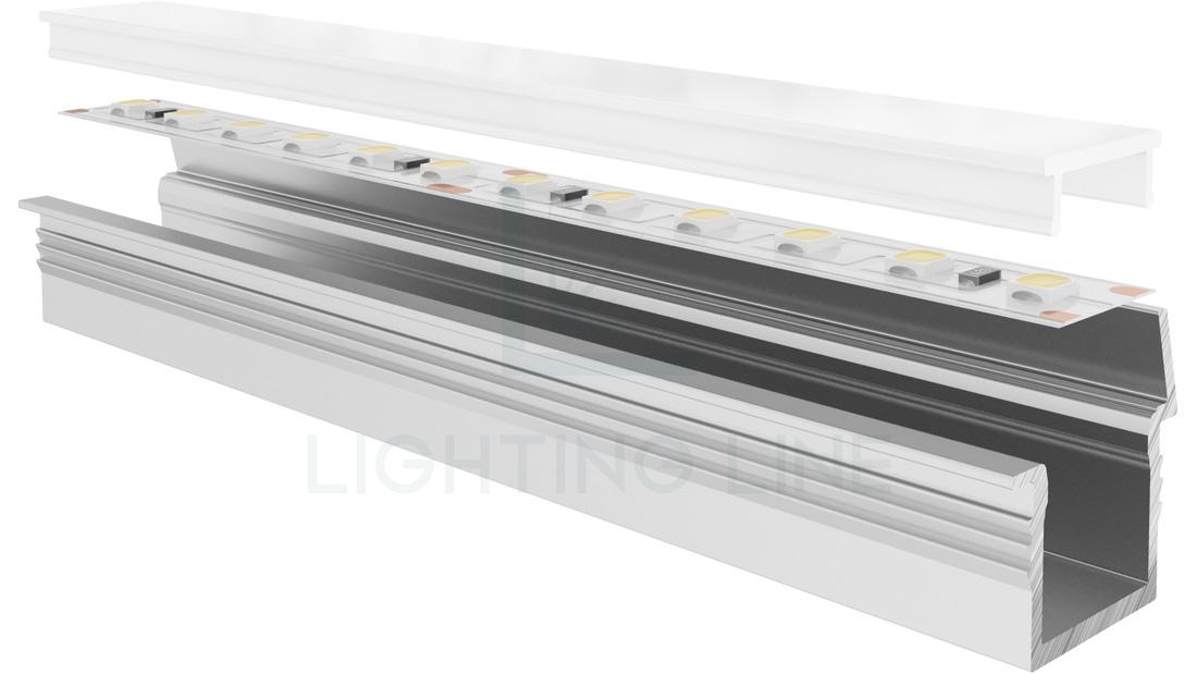 Led strips alluminium profile LLP-RE12-16