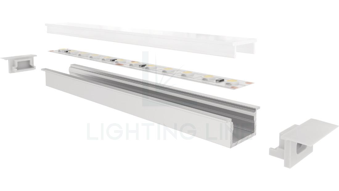 Profilé en aluminium pour rubans led LLP-RE15-16