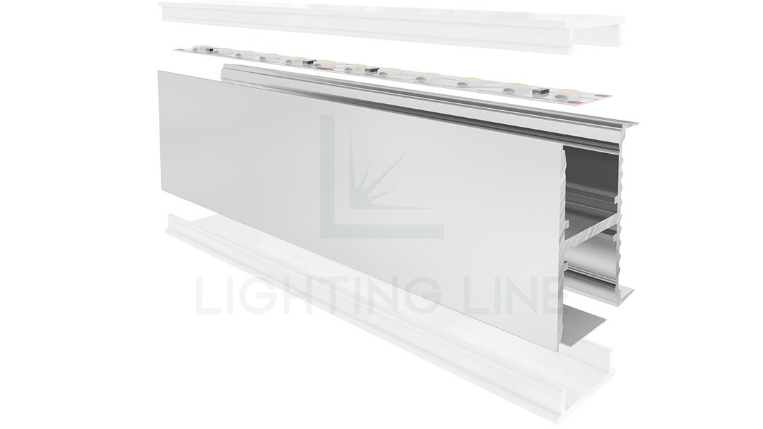 Led strips alluminium profile LLP-SH03-03-S2