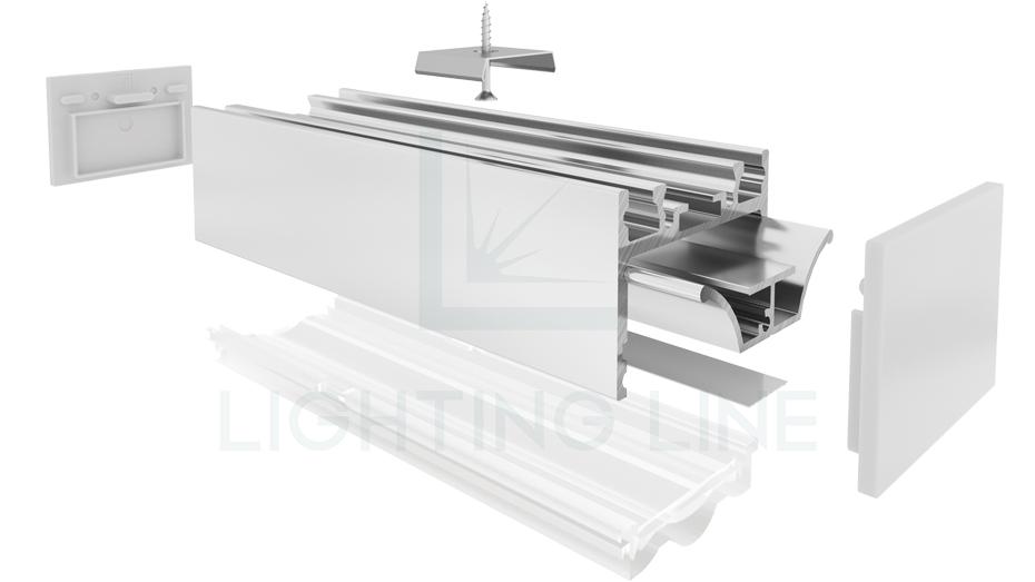 Led strips alluminium profile LLP-SL02-06