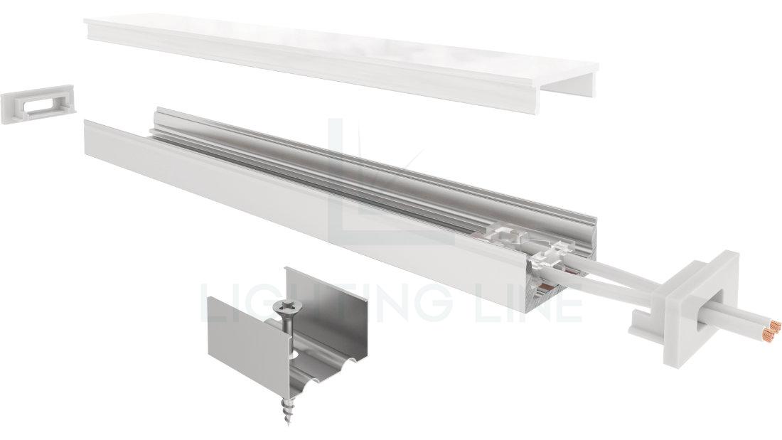 Led strips alluminium profile LLP-SL17-03