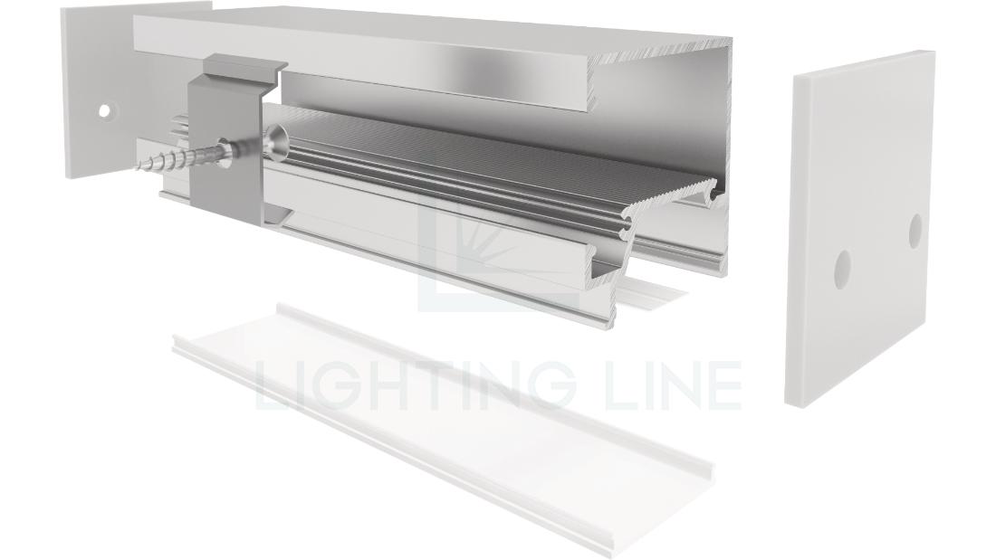 Led strips alluminium profile LLP-WL05-05
