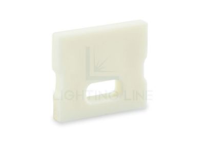 Picture of White cap with hole for power cable for SL05-03 aluminium profile