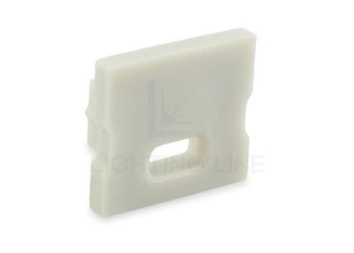 Picture of Grey cap with hole for power cable for SL05-03 aluminium profile