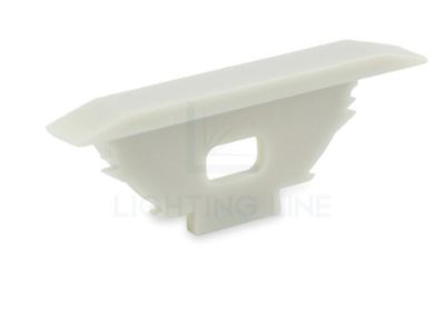 Picture of Grey cap with hole for power cable for recessed RE03-05 aluminium profile