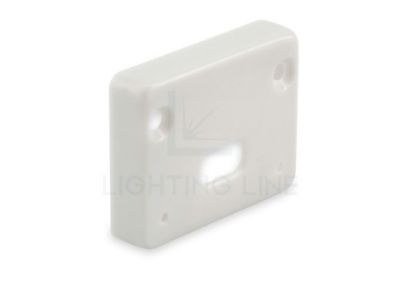 Picture of Grey plastic end cap with hole for profile SL10-13