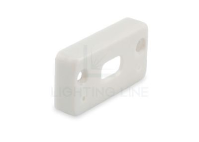 Picture of Grey plastic end cap with hole for profile SL09-12