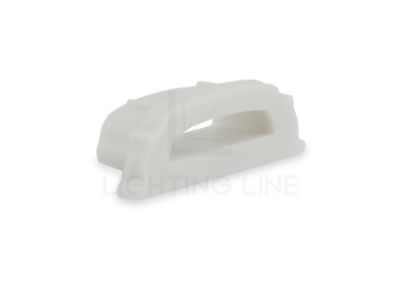 Picture of Grey plastic end cap with hole for bendable profile SL04-04