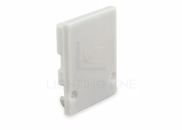Picture of Grey plastic end cap for profile LLP-SL01-01-S2 with high diffuser
