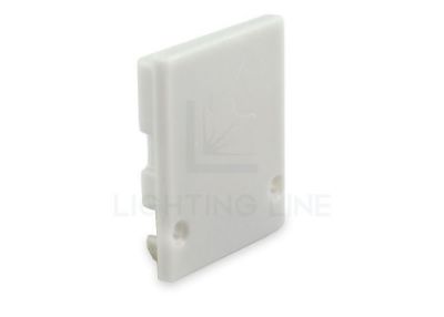 Picture of Grey plastic end cap for profile SL01-01 with high diffuser