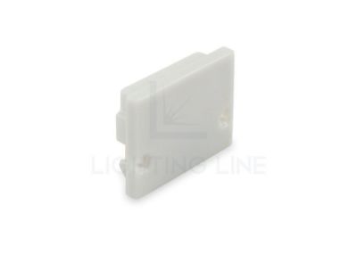 Picture of Grey plastic end cap for profile SL01-01 with low diffuser