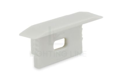 Picture of Grey plastic end cap with hole for profile RE05-01