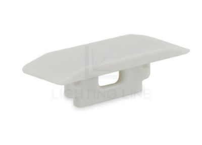 Picture of Grey plastic end cap with hole for profile RE07-12