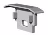 Picture of Grey plastic end cap with hole for profile LLP-RE08-13-S3