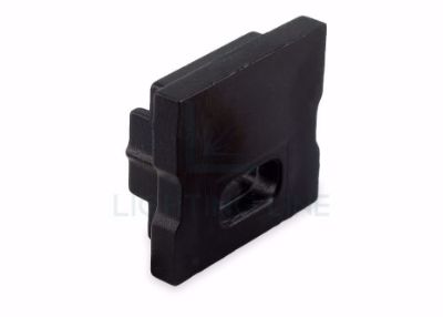 Picture of Black cap with hole for power cable for SL05-03 aluminium profile