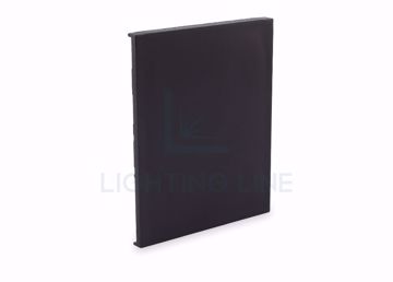 Picture of Black plastic end cap for 60x73mm profile