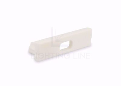Picture of White cap with hole for power cable for SL07-05 aluminium profile