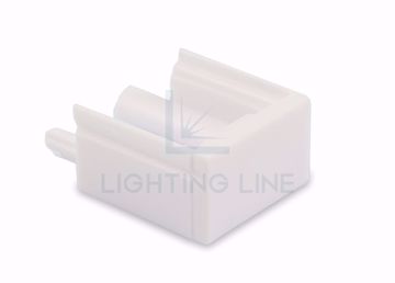 Picture of White furniture end cap for LLP-SL12-16-XX aluminium profile