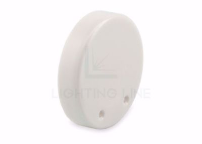 Picture of White plastic end cap for NE03-17 round profile