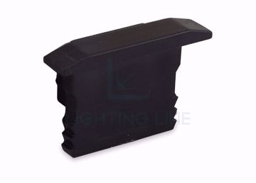 Picture of Black cap for 15mm high recessed aluminium profile