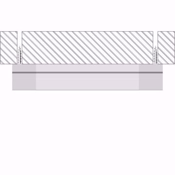 Picture of White furniture end cap for LLP-SL05-03 aluminium profile