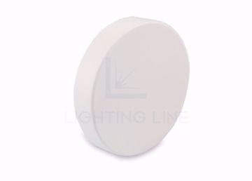 Picture of White plastic end cap for LLE-NE04-19 round profile