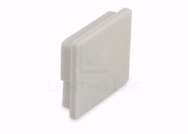 Picture of Grey plastic end cap for profile LLP-SL11-01