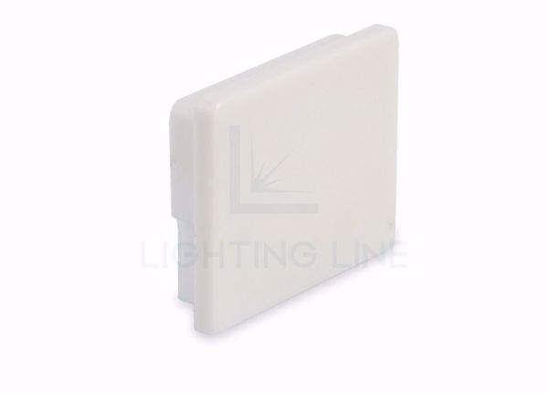 Picture of White plastic end cap for profile LLP-SL11-01