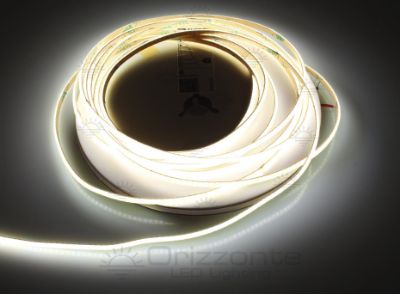 Immagine di Striscia led COB 5m bianco 4000K CRI Ra>93 384led/m 24V 7W/m PCB 3mm