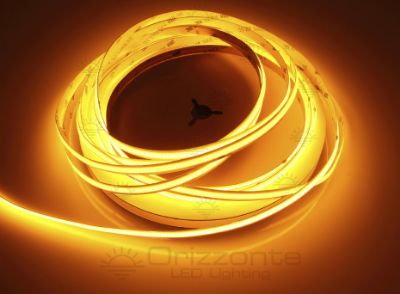 Immagine di Striscia led COB 10m arancione 480led/m 24V 12W/m