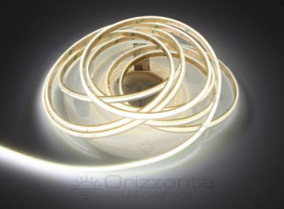 Bild von LED-Streifen COB 5m weiß 4000K CRI Ra>90 400leds/m 12V 10W/m PCB 5mm, IP65 dicker Syliconrohr