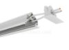 Picture of White rounded end cap with cable and connector for recessed aluminum profile RE01-03