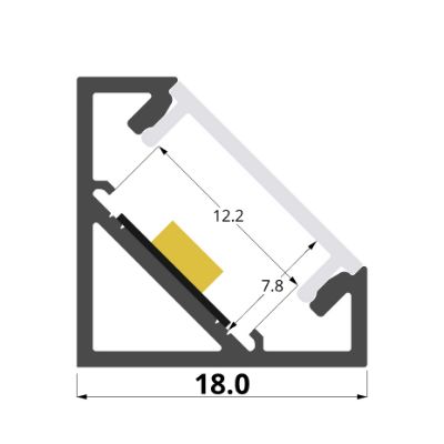 Picture of Corner aluminium profile 18x18mm