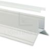Image de Profilé angulaire en aluminium peint en blanc pour placoplâtre 42x32mm, 3 mètres