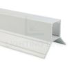 Image de Profilé angulaire en aluminium peint en blanc pour placoplâtre 42x32mm, 3 mètres