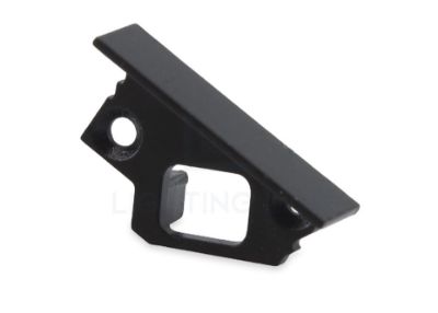 Picture of Black left end cap for recessed RE13-23 aluminium profile