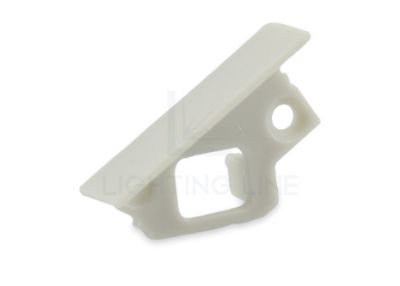 Picture of Grey right end cap for recessed RE13-23 aluminium profile