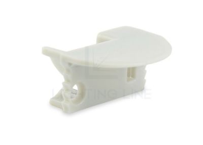 Picture of Right-hand gray cap with rounded edge for RE10-02 recessed aluminum profile